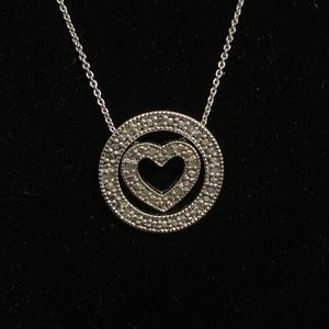 Gorgeous circle of love Italy 925 necklace